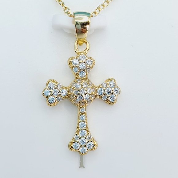 925 Sterling Silver Cubic Zirconia Necklace, U19254724 - Picture 5 of 11